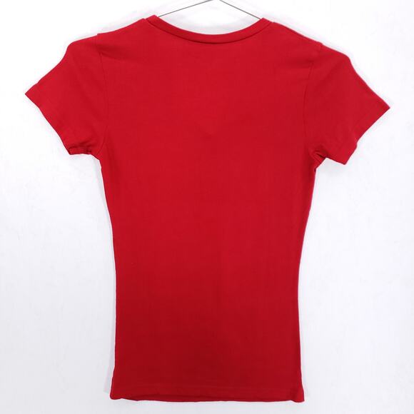 Harry Potter T Shirt Womens Extra Small Red White Marauders Map Oath V Neck Tee - Picture 4 of 5